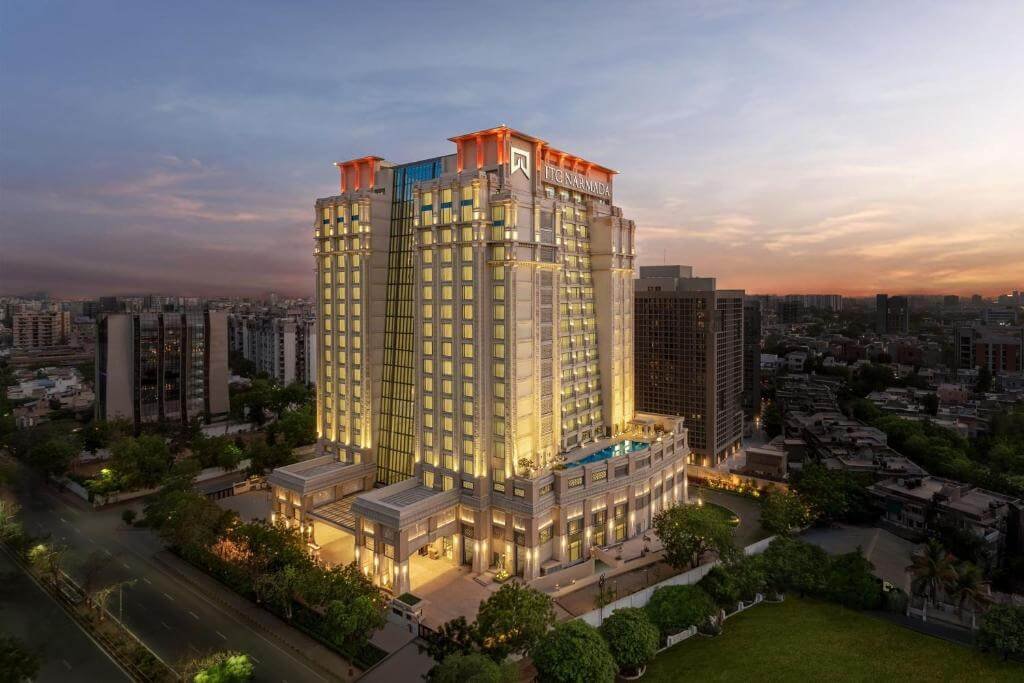 ITC Narmada Ahmedabad exterior – luxury wedding venue in Ahmedabad